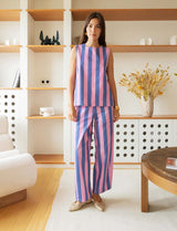 Jean à rayures roses & bleues Barel