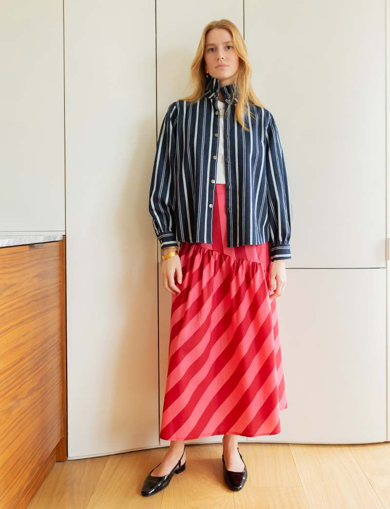 Pink and red Moki skirt