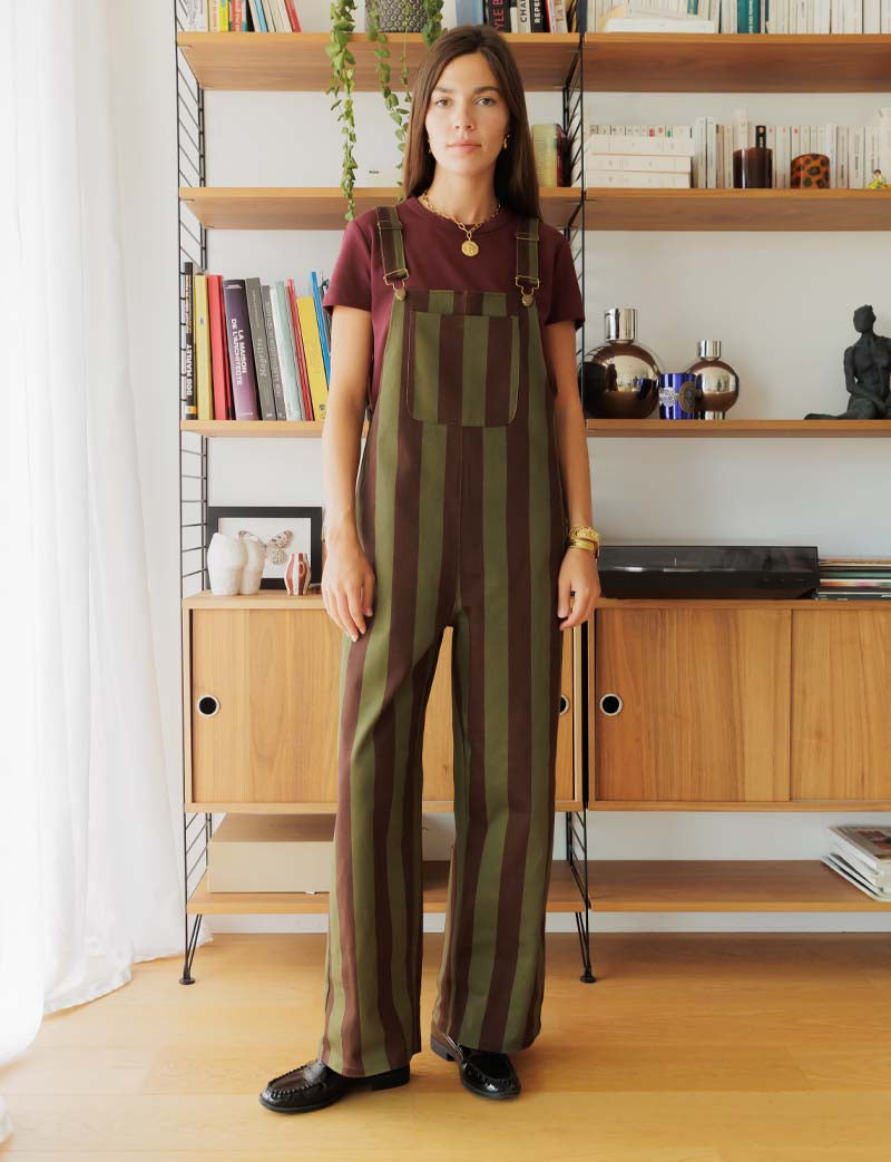 Roey brown & olive overalls