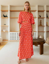 Coral blouse Cilla