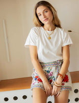 Printed Bay short skirt