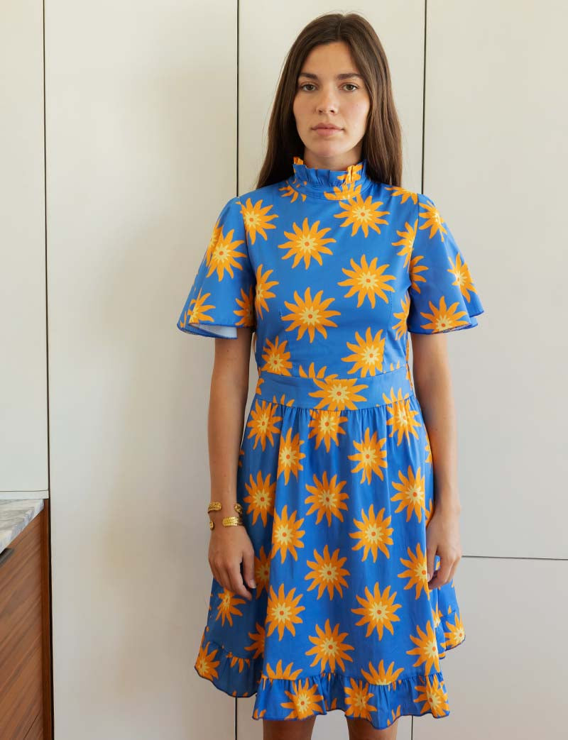 Robe bleue & soleil Joana