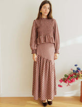 Gingham blouse Palomy