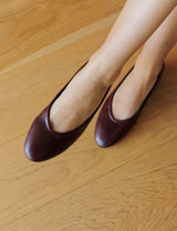 Burgundy ballet flats Lolo