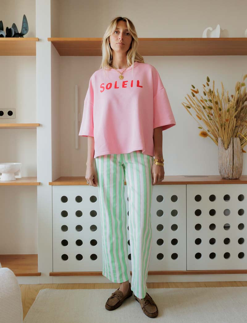 T-shirt rose Soleil