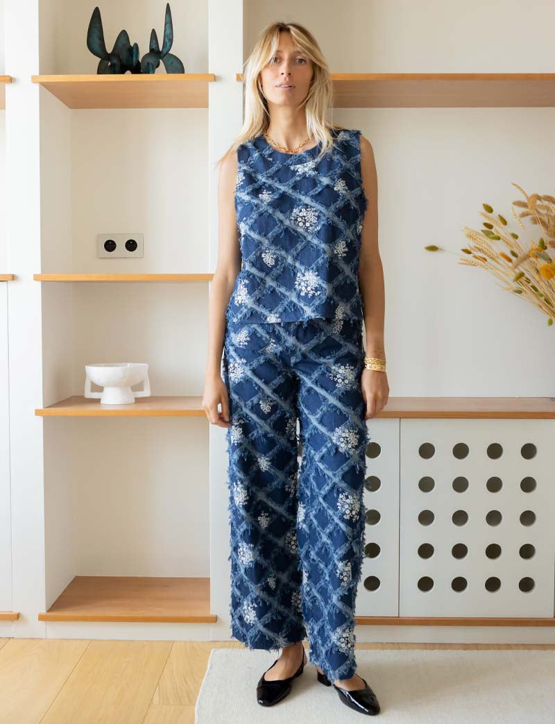 Blue Zifa Top