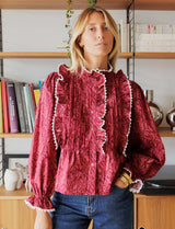 Blouse bordeaux Batisa