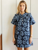 Robe bleue fleurie Kivi