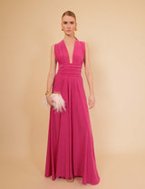 Annabella fuchsia multiposition dress