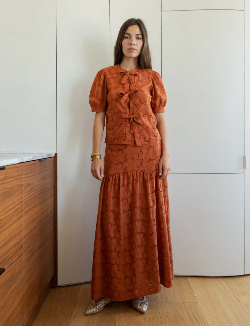 Blouse terracotta Dinis