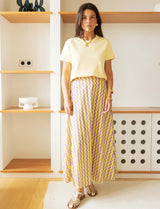 Yellow and Lilac Skirt Yvelle