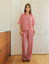 Red and Navy Ryo Pants