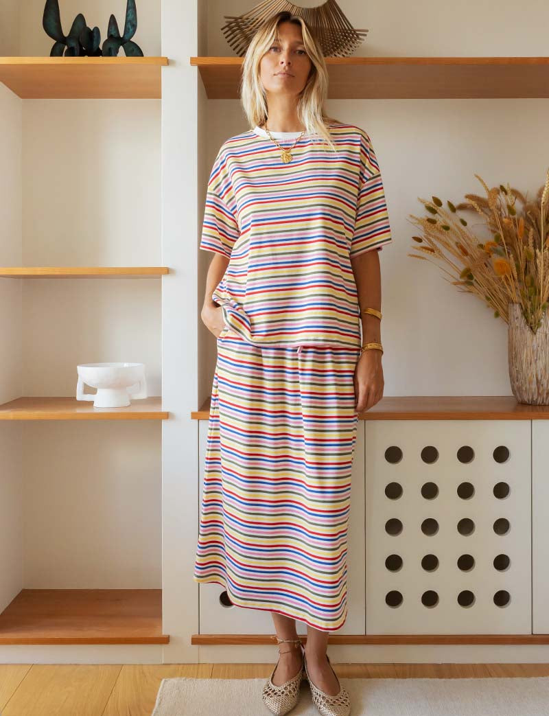 Multi-striped skirt 1 Yago