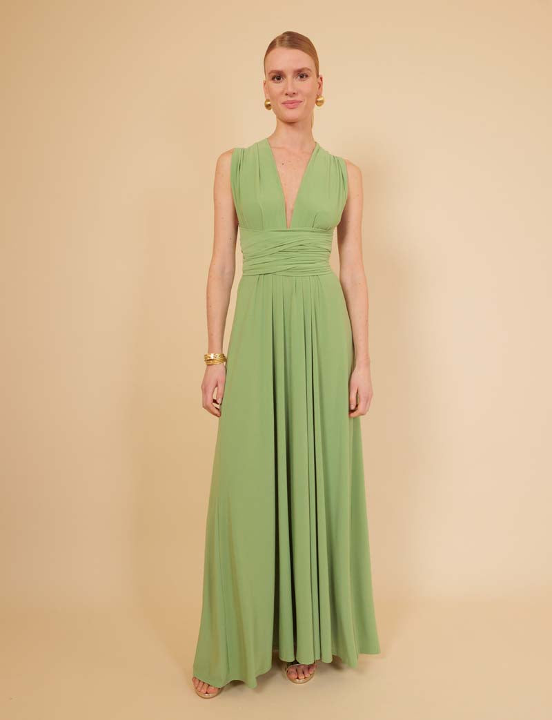 Annabella almond multiposition dress