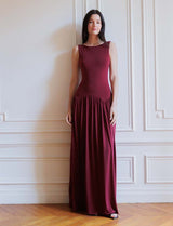 Robe bordeaux Chloé