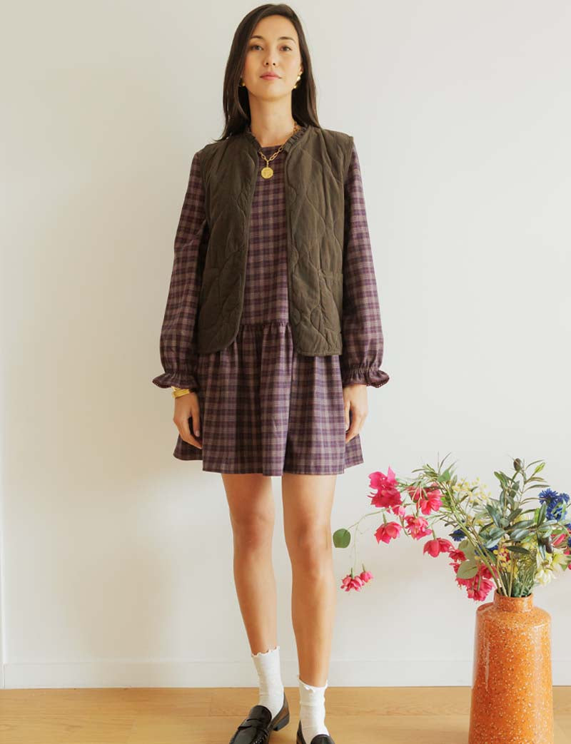 Robe à carreaux Adeline