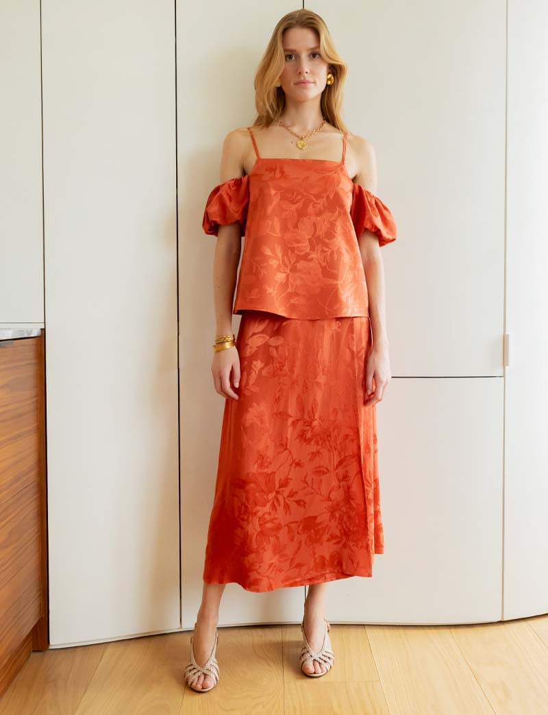 Jupe terracotta Sabrina