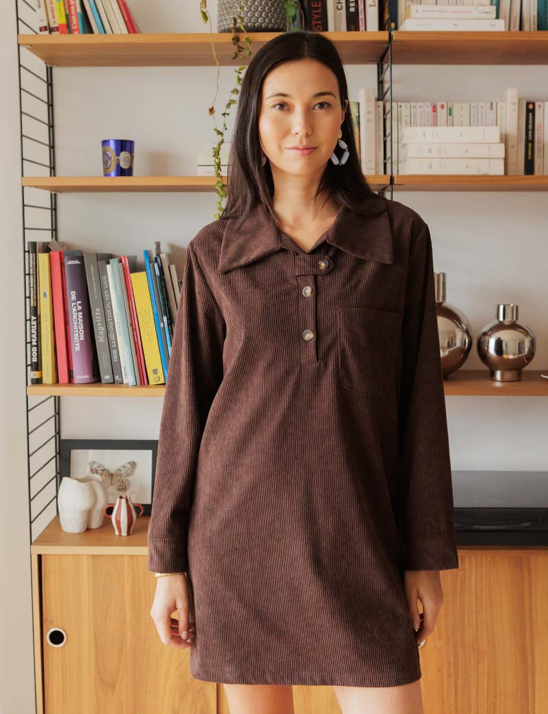 Robe marron Mavi