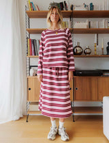 Pink & burgundy Lior top
