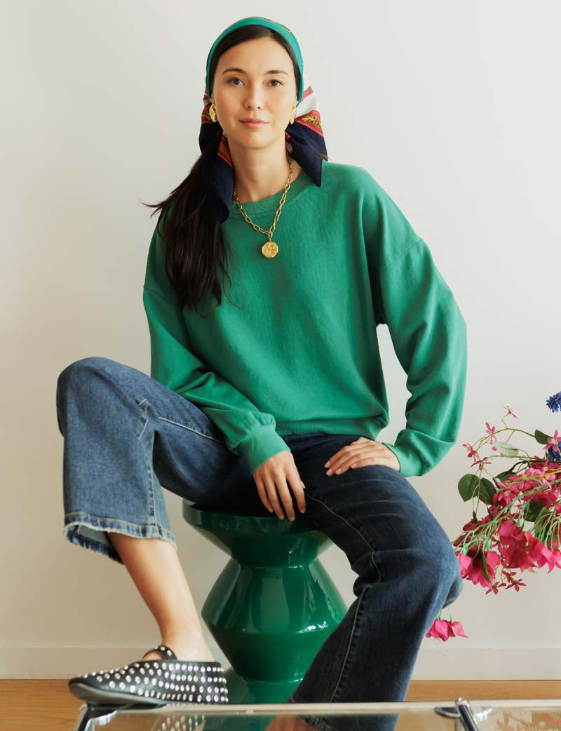 Sudadera verde Simon