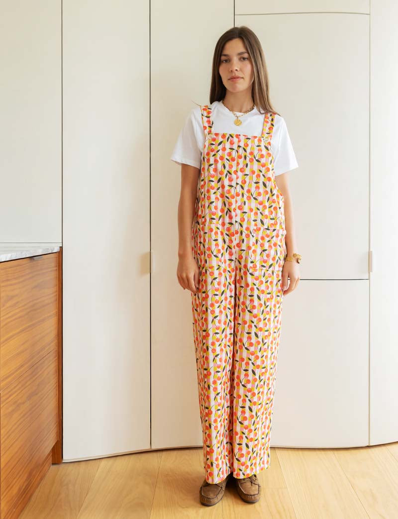 Alix cherry overalls