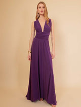 Robe multiposition violette Annabella