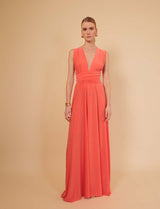 Robe multiposition corail Annabella