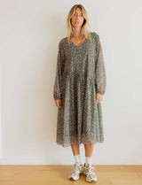 Green floral dress Maeva