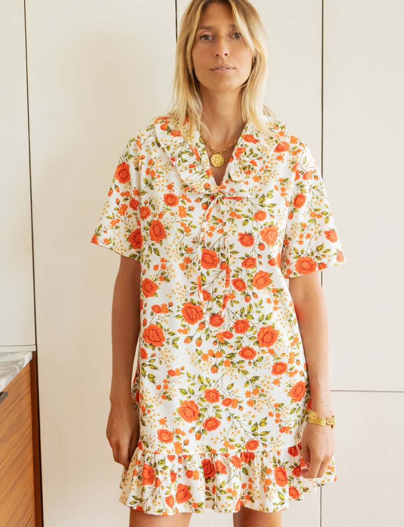 White floral robe Navi