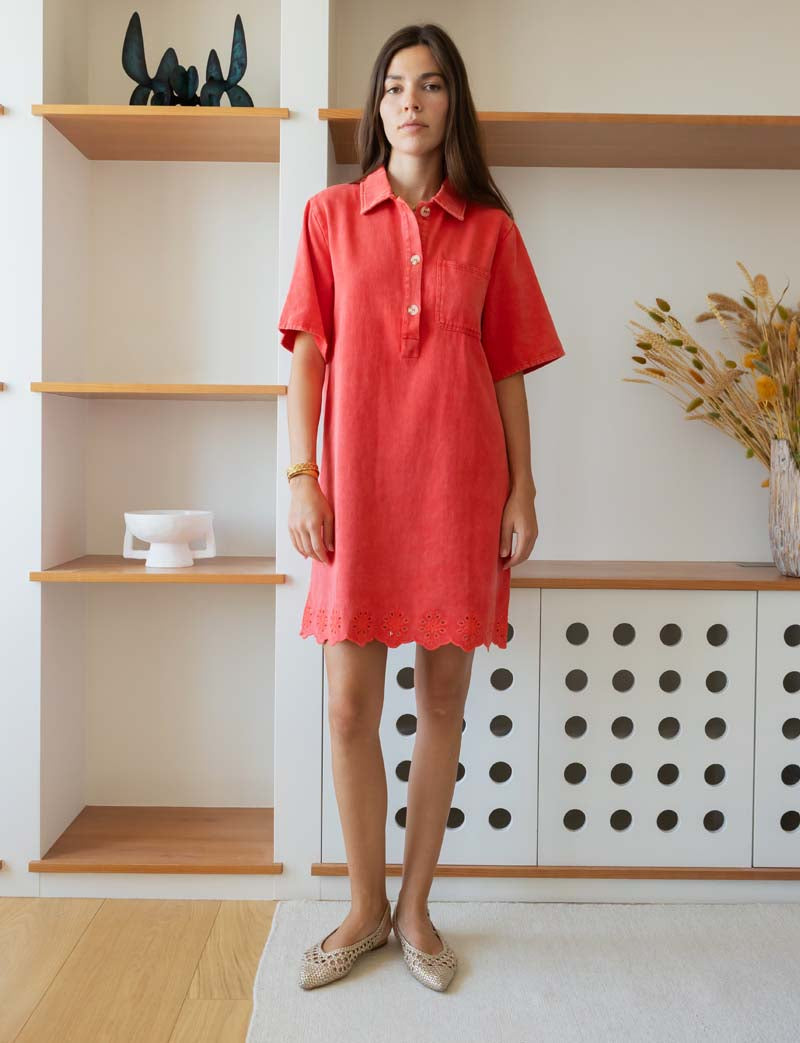 Coral Iker Robe