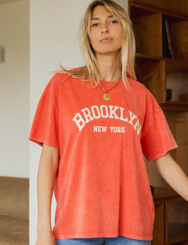 Coral Brooklyn T-shirt