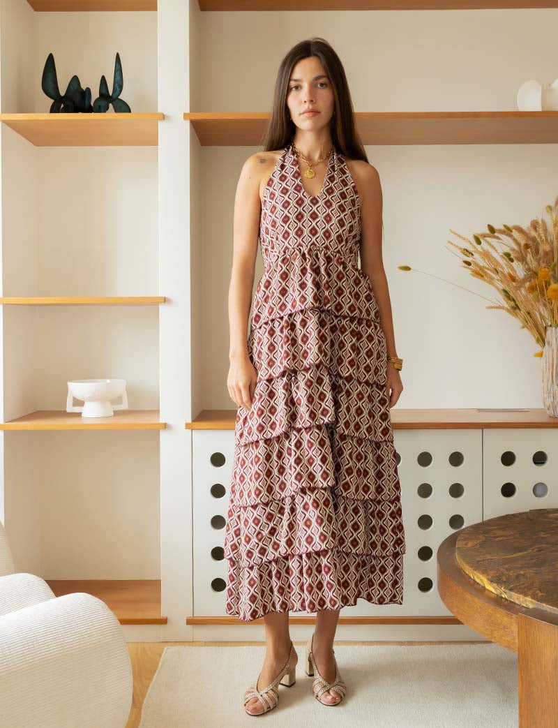 Terracotta Diana Dress