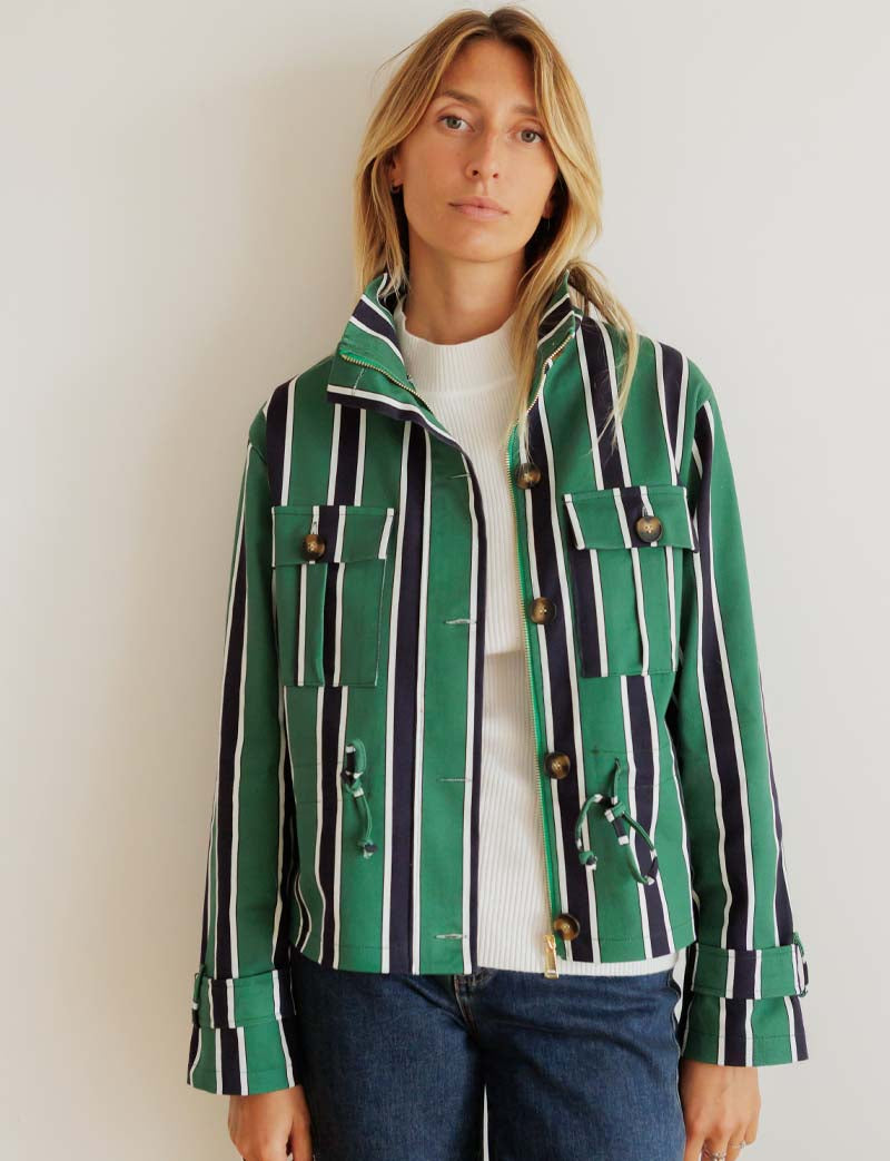 Veste marine & verte Arvy