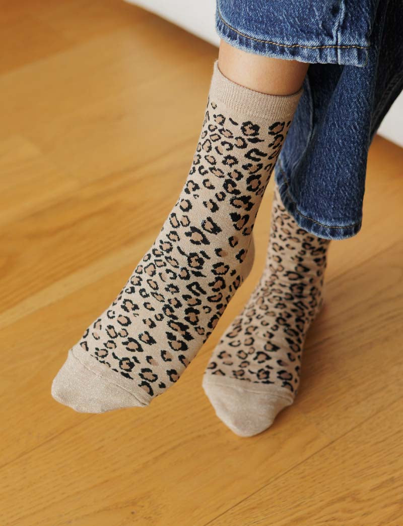 Leopard-print socks Folo