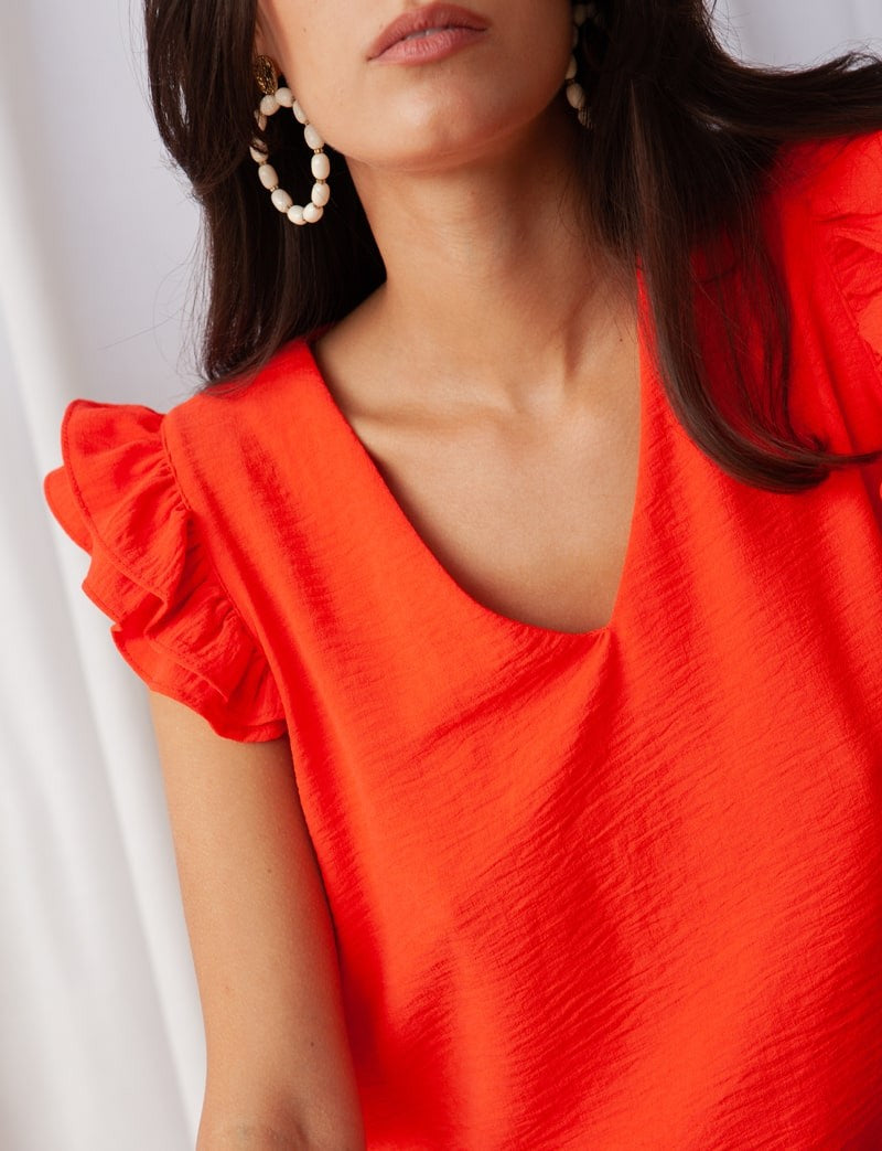 Honorine coral blouse