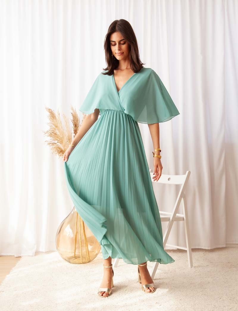 Robe céladon Gisella