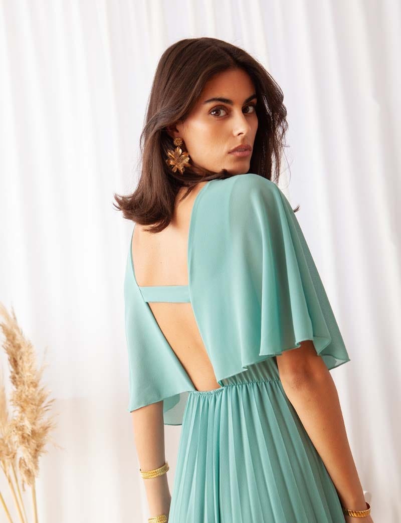 Robe céladon Gisella