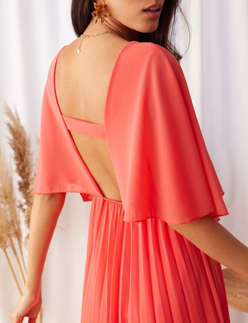 Robe corail Gisella
