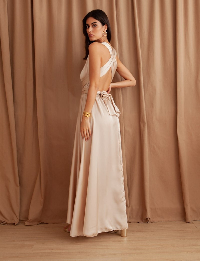 Layana's golden dress