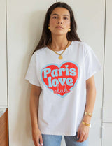White Paris Love Club T-shirt