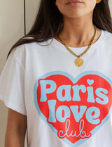 White Paris Love Club T-shirt