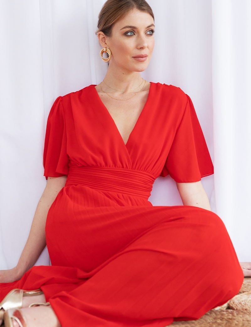 Robe rouge Loélia