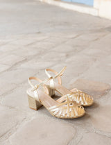 Golden Cassie Sandals