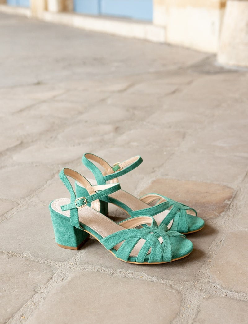 Sandales vertes Gaya