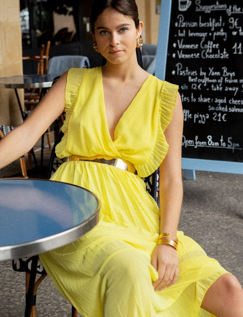Vestido amarillo Perla
