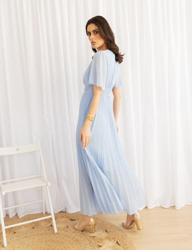 Loélia sky blue dress
