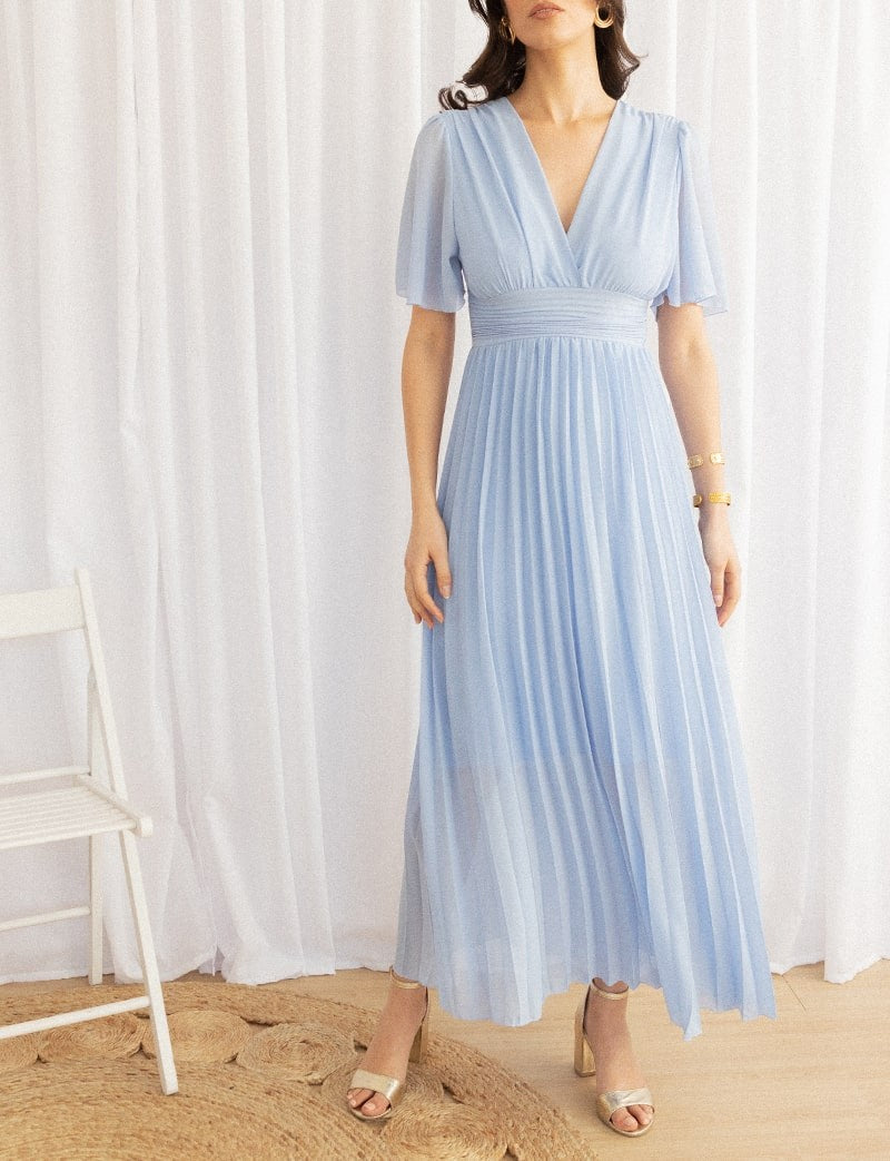 Loélia sky blue dress