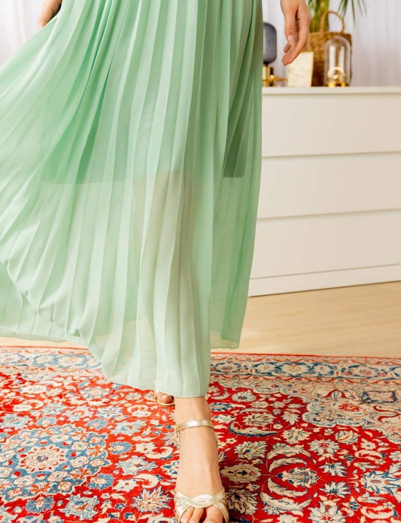 Loélia seafoam green dress