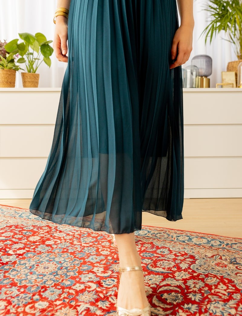 Robe bleu canard Gisella