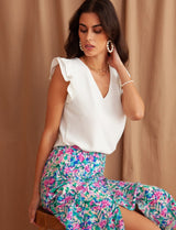 White Honorine Blouse